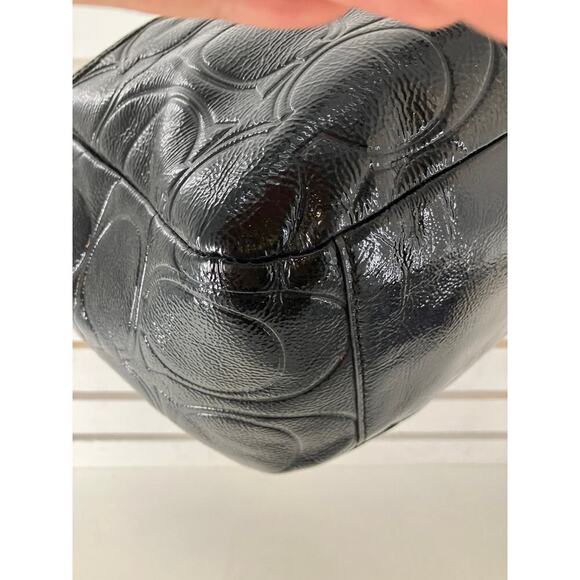 COACH F19462 LARGE PATTON LEATHER SIGNATURE SHOULDER BAG - Picture 11 of 16